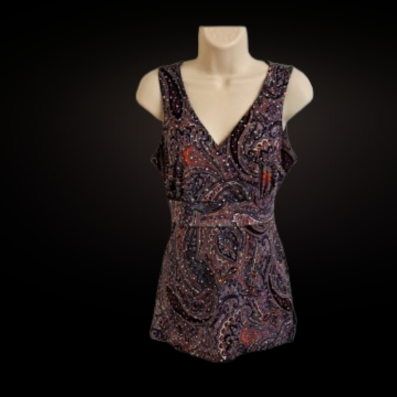 🌴Fitted Sparkle Top in Purple - Picture 12 of 12